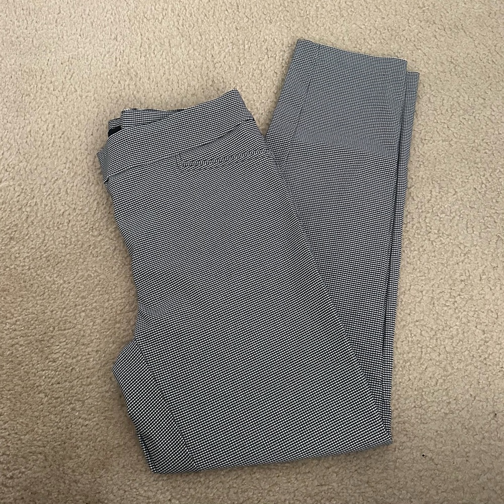 Stylish Black and White Checkered Pants